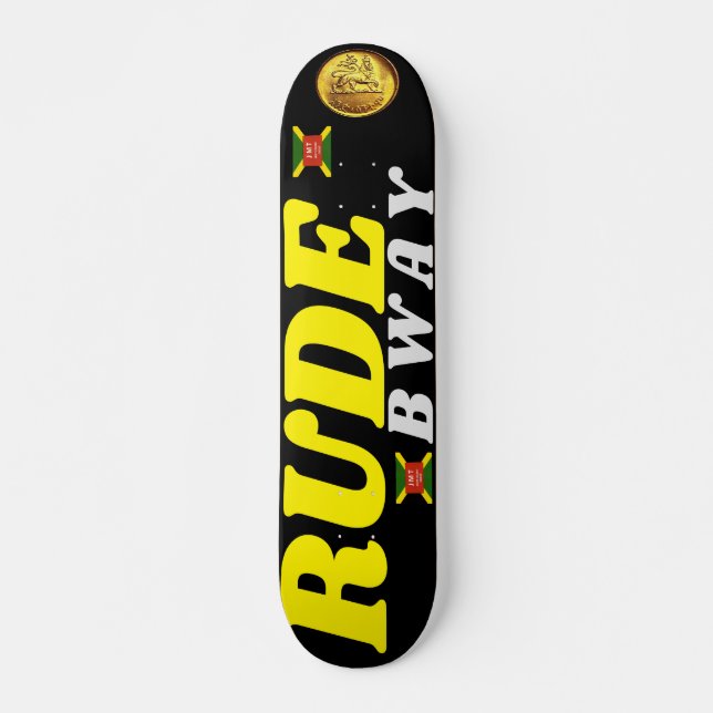RUDE BWAY 7 3/4" Skateboard Deck (Framsida)