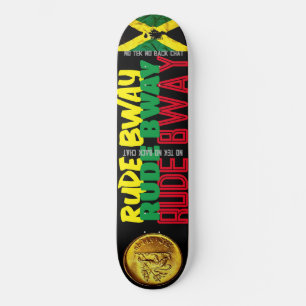 RUDE BWAY 8 1/4-tums Skateboard-däck Mini Skateboard Bräda 18,5 Cm