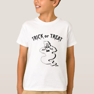 Rude Ghost - Bus eller godis och Happy halloween T Shirt