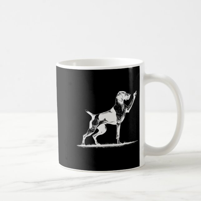 Rude Inter Dog Hole German Shorthaired Inter Dog  Kaffemugg (Höger)