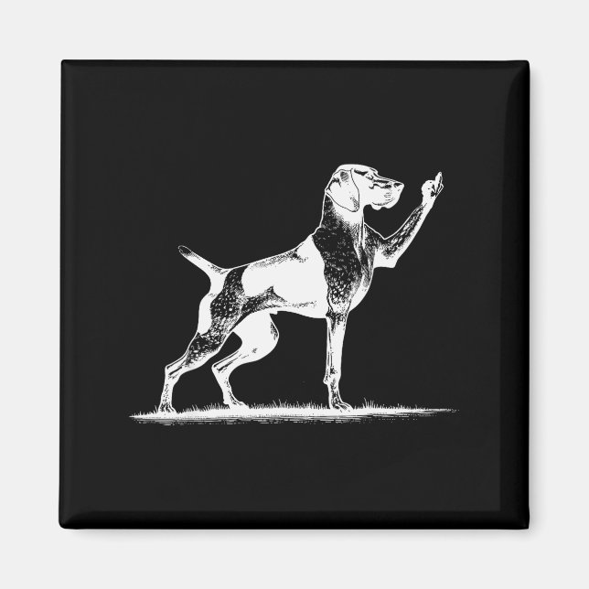 Rude Inter Dog Hole German Shorthaired Inter Dog  Magnet (Framsidan)