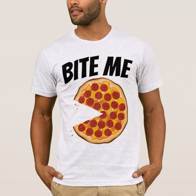 RUDE OFFENSIVE MANAR PIZZA T-Shirts (Framsida)