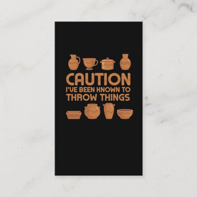 Rude Pottery Art Humor skulptur Hobby Visitkort (Framsida)