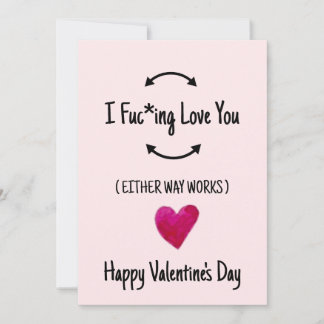 Rude Valentine Day Card, i kärlek Julkort