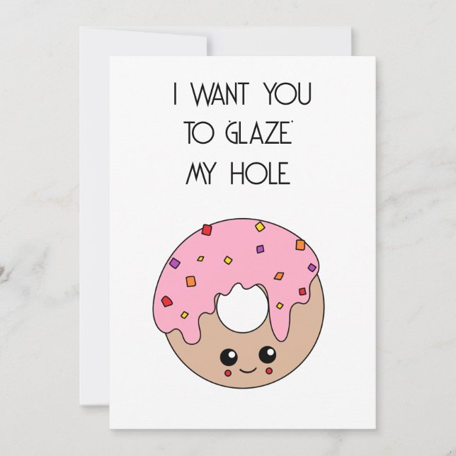 Rude Valentine Day Card Julkort (Framsida)