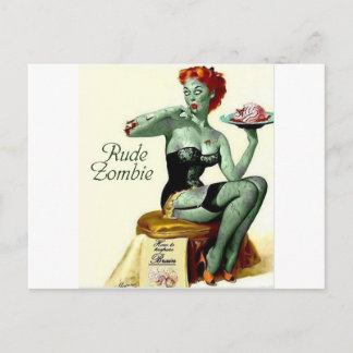Rude Zombie "Första Bitan" Vykort