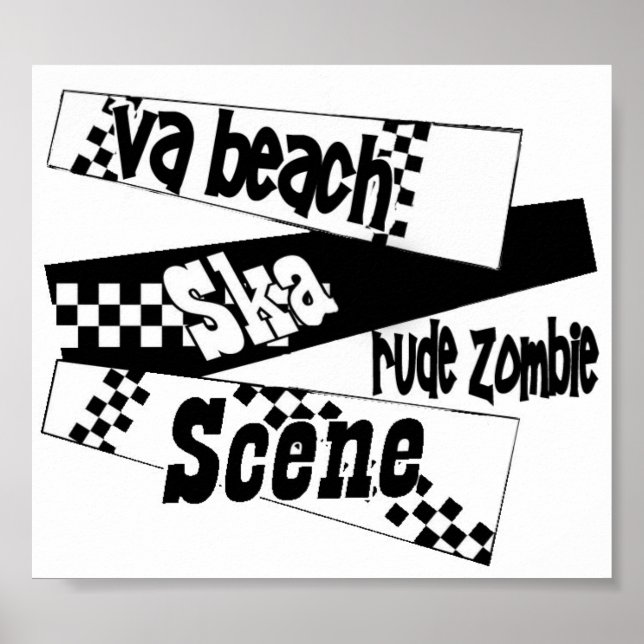 Rude Zombie ska-scenen poster (Framsidan)
