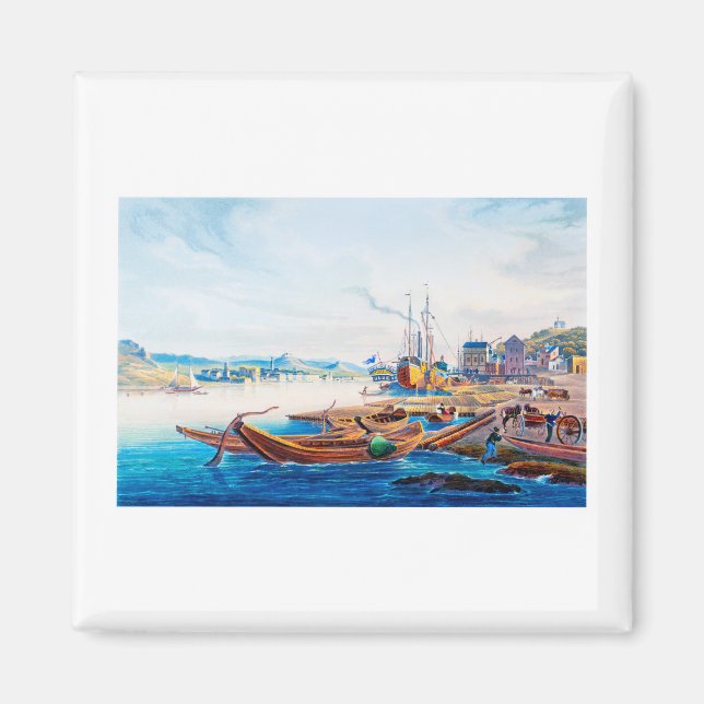 Rüdesheim, Tyskland 01A Magnet (Framsidan)