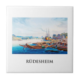 Rüdesheim, Tyskland 01B Kakelplatta