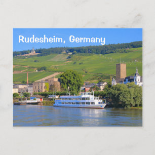 Rudesheim, Tyskland: Kryssningsbåt Vykort