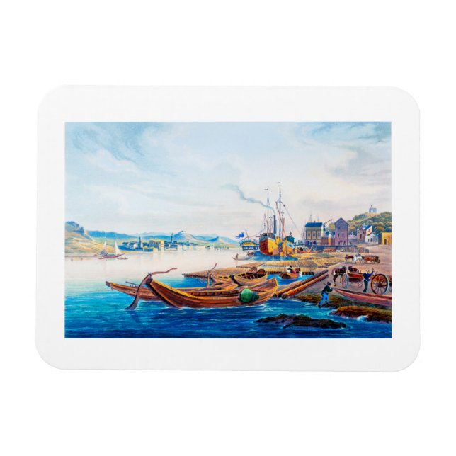 Rüdesheim, Tyskland Magnet (Horisontell)