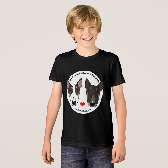 Rudi och Boo Bull Terrier T-shirt (Framsida Full)