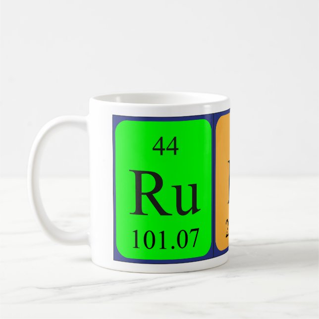 Rudi Periodiska bord namn mugg (Vänster)