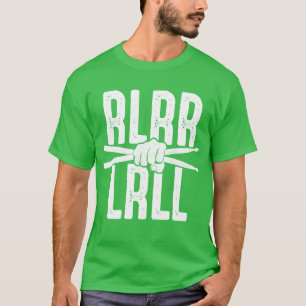 Rudimento Rlrr Lrll Trummis Paradiddle Rockmusik  T Shirt