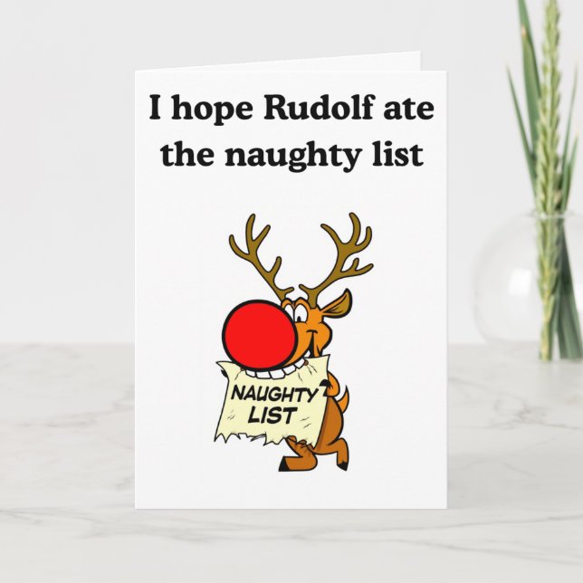 Rudolf äter den busiga listan kort (Framsida)