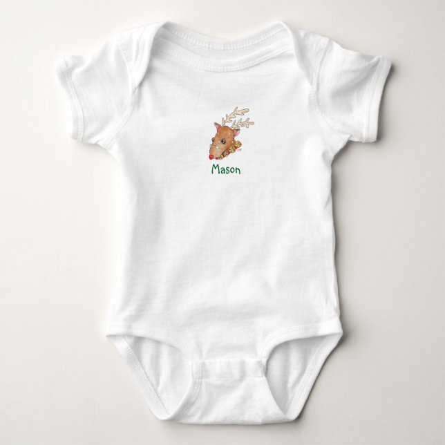 Rudolf Baby kostym T Shirt (Framsida)
