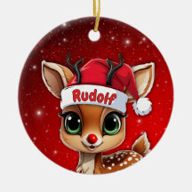 Rudolf Babyhjort, hjort, rådjur, ren🦌 🎄