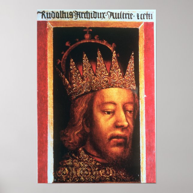 Rudolf IV, Österrikes och Tyrols kejsare, c.1360 Poster (Framsidan)