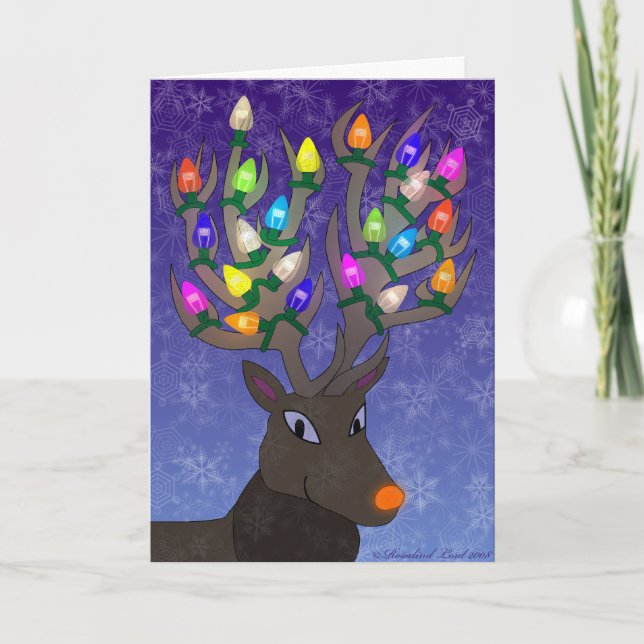 Rudolf julkort helgkort (Framsida)