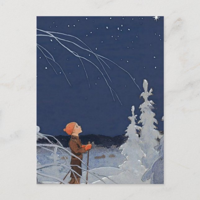 Rudolf Koivu "The Boy and the Star" Vykort (Framsida)