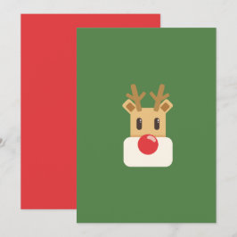 Rudolf med röda mulen inbjudningar