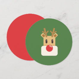 Rudolf med röda nosen inbjudningar