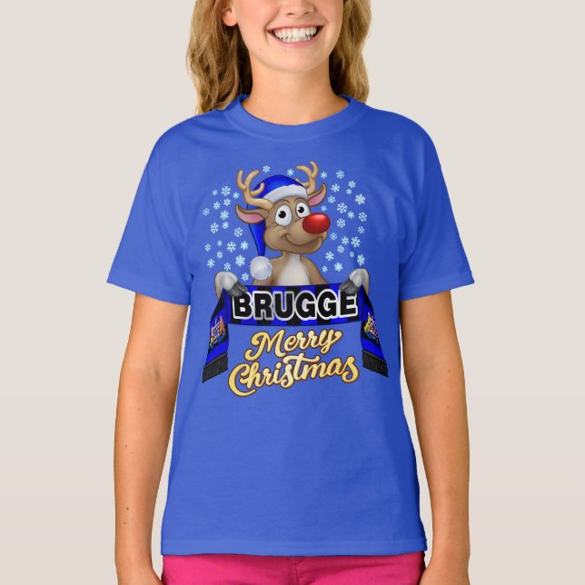 Rudolf met FanSjaal Brugge T Shirt (Framsida)