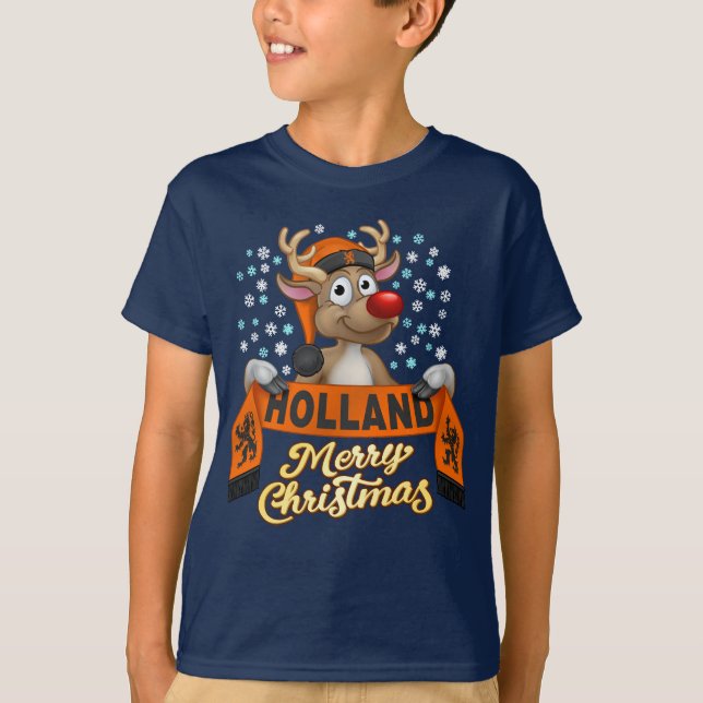 Rudolf met FanSjaal Holland T Shirt (Framsida)