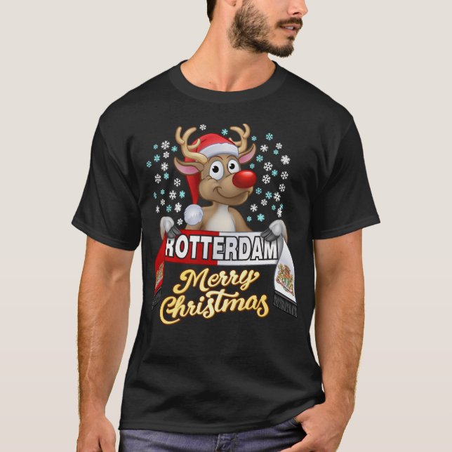 Rudolf met FanSjaal Rotterdam T Shirt (Framsida)