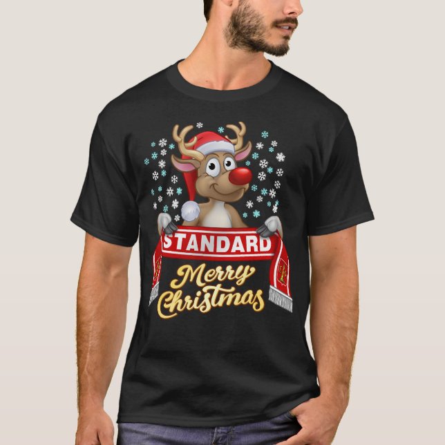 Rudolf met FanSjaal Standard T Shirt (Framsida)