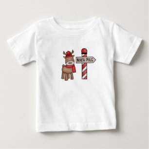 Rudolf Reindeer & North Pole, Småbarn, jul T Shirt