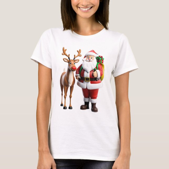Rudolf, rödnosrenar t shirt (Framsida)