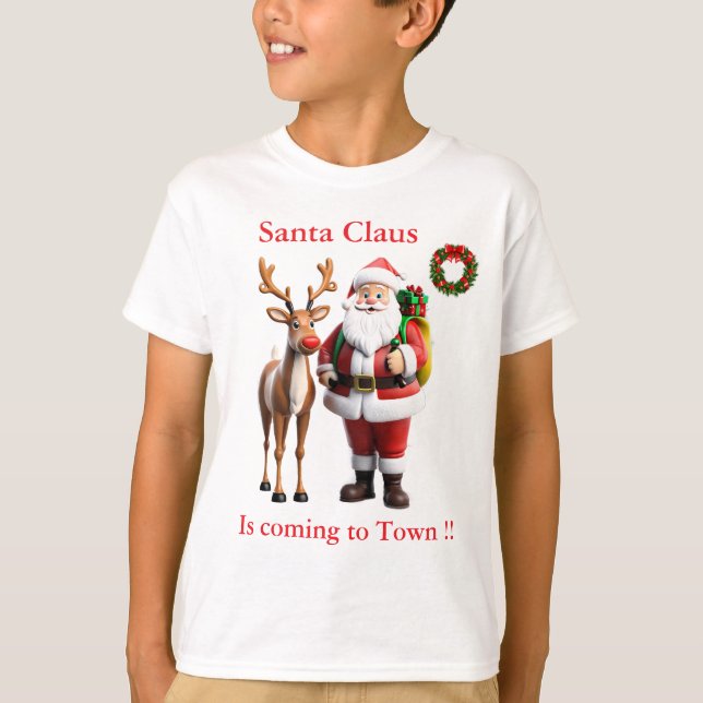 Rudolf, rödnosrenar t shirt (Framsida)
