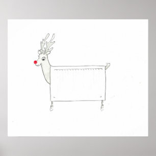 Rudolf the Red Nged Radiator Poster