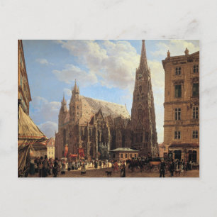 Rudolf von Alt Stefansdomen i Wien Vykort