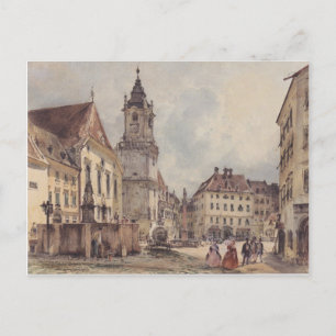 Rudolf von Alts huvudtorg i Bratislava Vykort