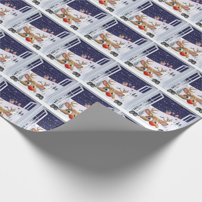 Rudolf Wrapping Papper Presentpapper (Hörn)