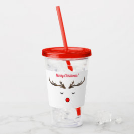 Rudolph Acrylic Tumbler Take Away Mugg