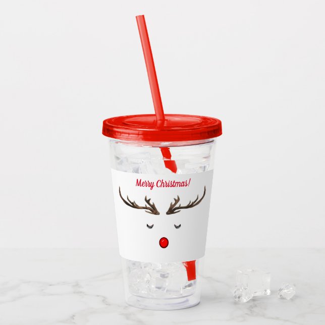 Rudolph Acrylic Tumbler Take Away Mugg (Framsida Ice)
