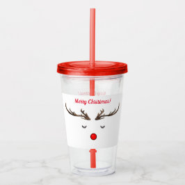 Rudolph Acrylic Tumbler Take Away Mugg