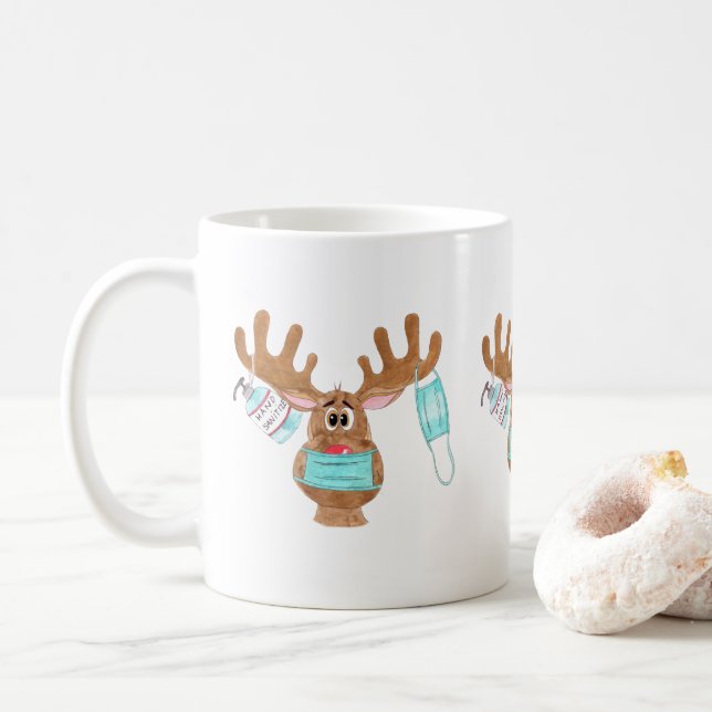 Rudolph, Ansikte, maskerad renare Kaffemugg (Med munk)