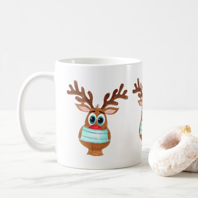 Rudolph, Ansikte, maskerad renare Kaffemugg (Med munk)