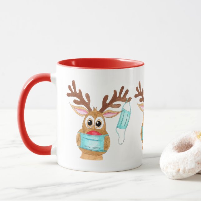 Rudolph, Ansikte, maskerad renare Mugg (Med munk)