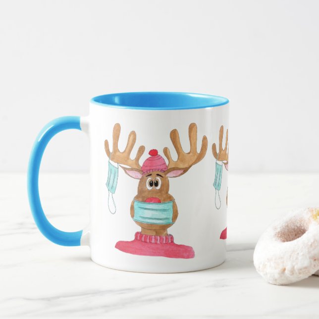 Rudolph, Ansikte, maskerad renare Mugg (Med munk)