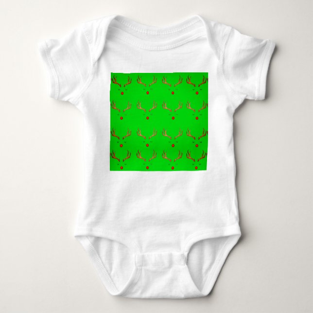 Rudolph Baby Bodydräkt T Shirt (Framsida)