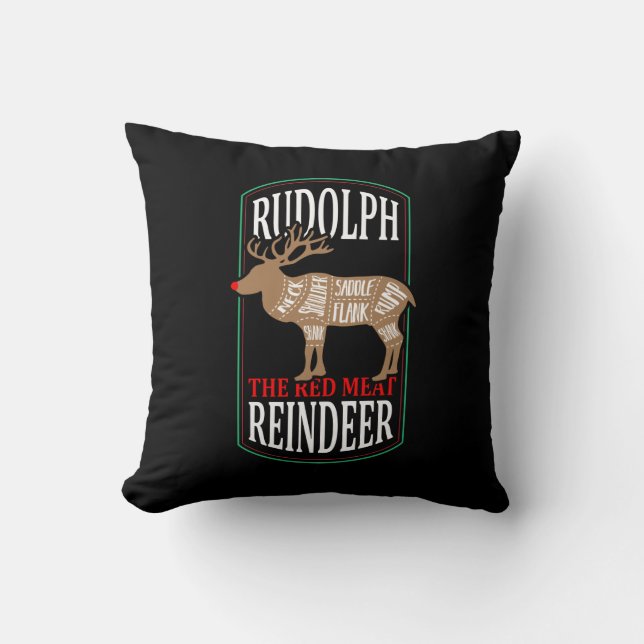 Rudolph Den Röda Köttrenen Kastkudde Kudde (Framsida)