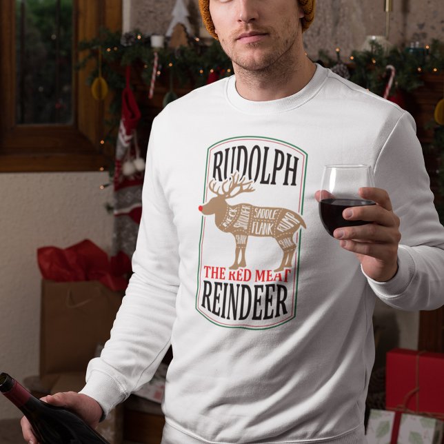 Rudolph Den Röda Köttrenen Lång Ärmad Tröja (Skapare uppladdad)