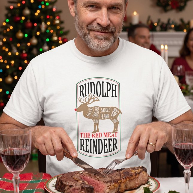 Rudolph Den Röda Köttrenen T Shirt (Skapare uppladdad)