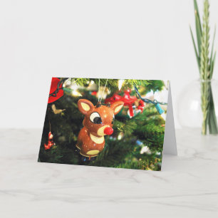 Rudolph, den rödnäsa julen Hälsning Kort