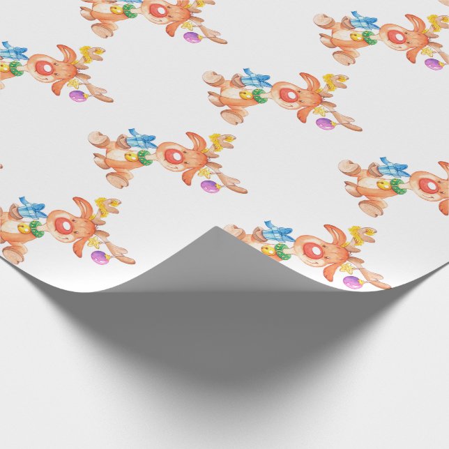 Rudolph den rödnästa renen presentpapper (Hörn)